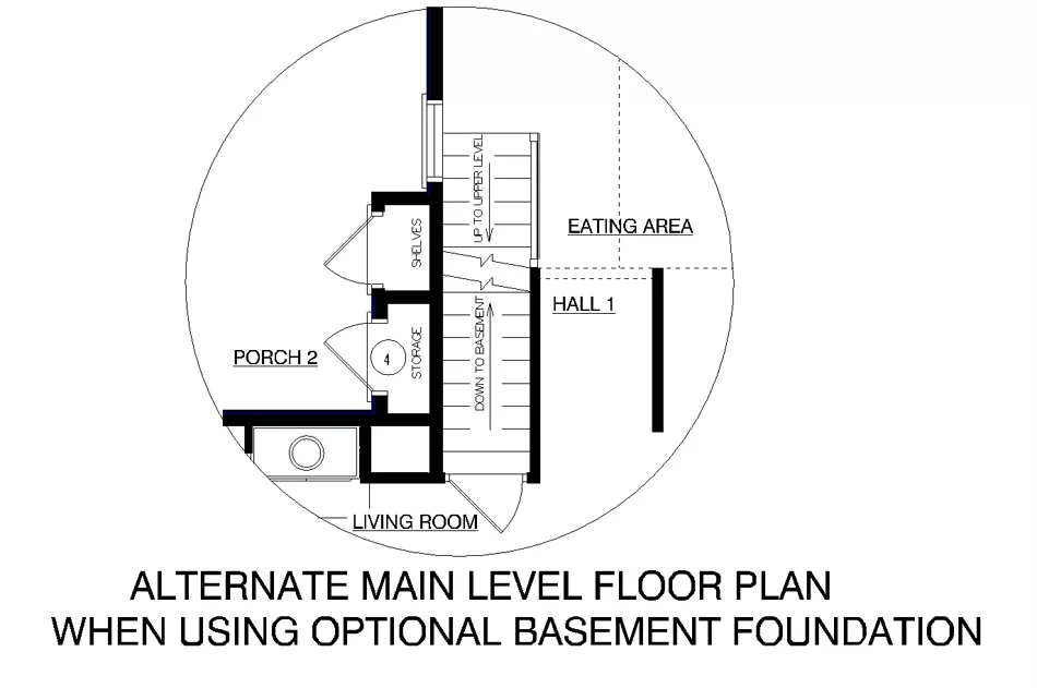 Optional Basement stair location